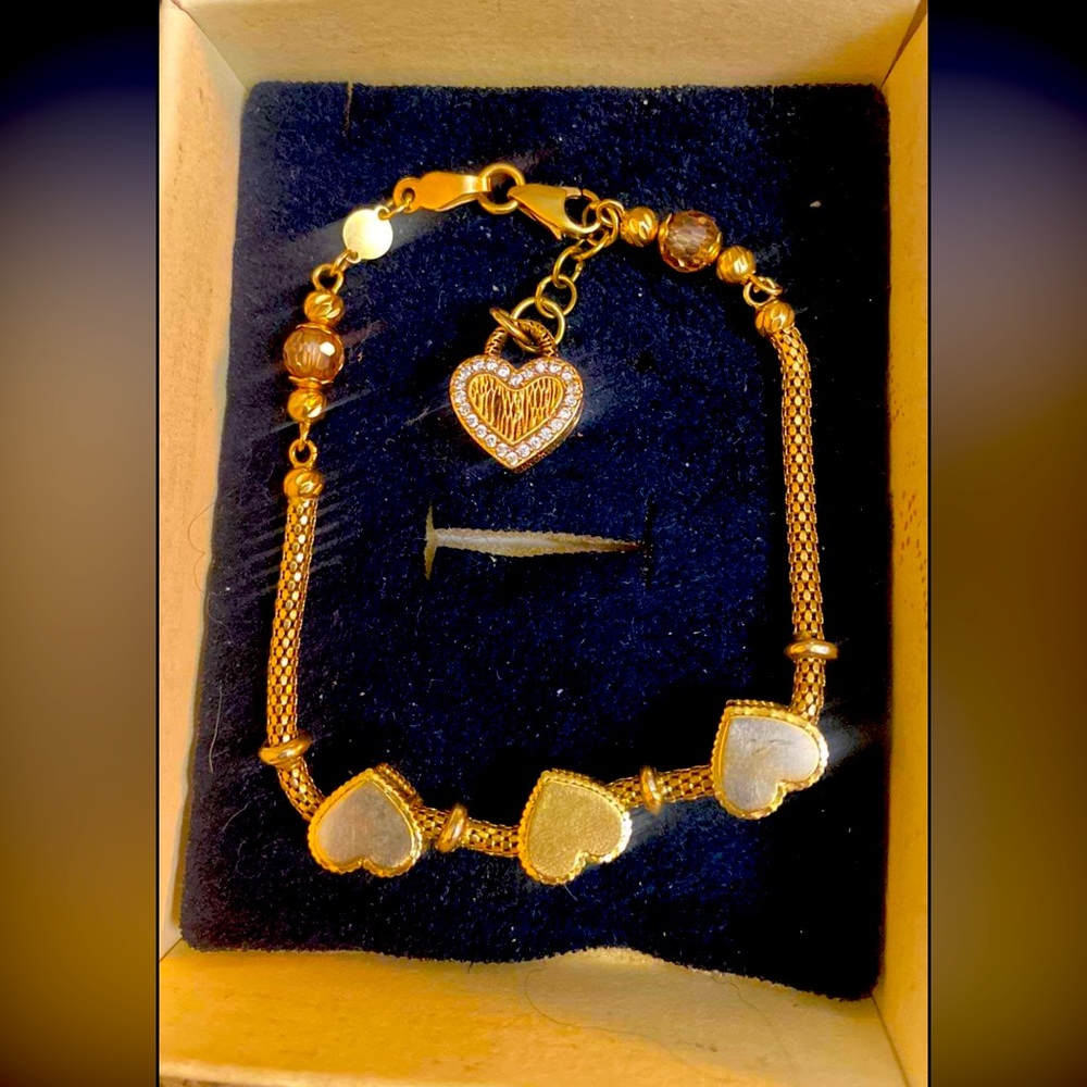 18k Solid Gold Lazurde Bracelet